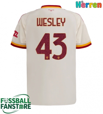 AS Roma Wesley Franca #43 Replik Auswärtstrikot 2026-27 Kurzarm